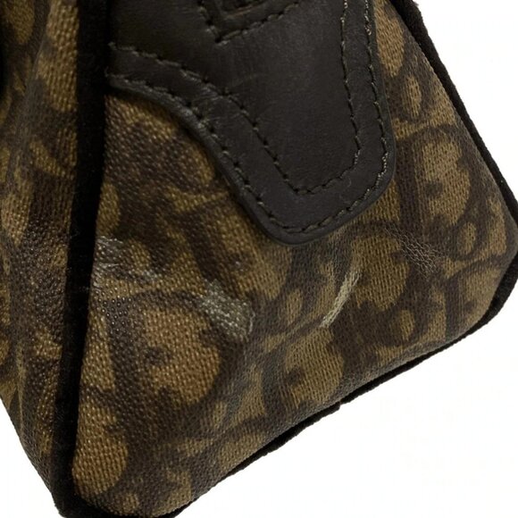 Auth DIOR/ChristianDior Trotter,Romantic CPF44864 Dark Brown Brown PVC Leather - Picture 13 of 16